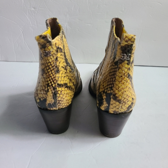 NEW SAM EDELMAN Winona snakeskin leather booties - Picture 5 of 8